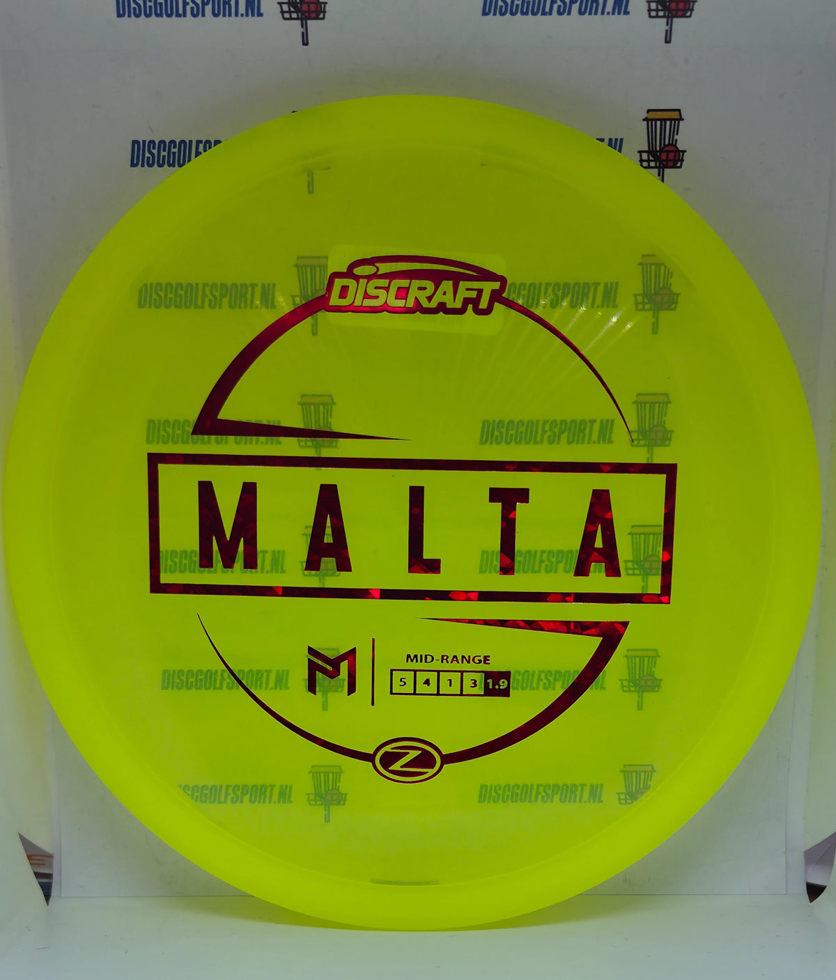 Discraft malta_zline_paulmcbeth_geel_rood
